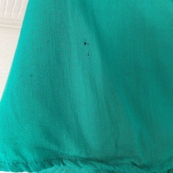 ZARA Green Smocked Waist Short Sleeve Romper Size Small - Picture 6 of 8